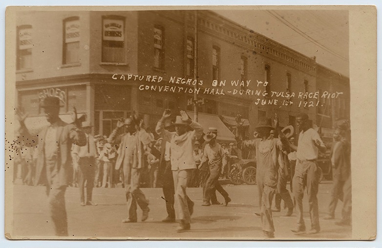 Captured Negros on Way to Convention Hall During Tulsa Race Riot 1921